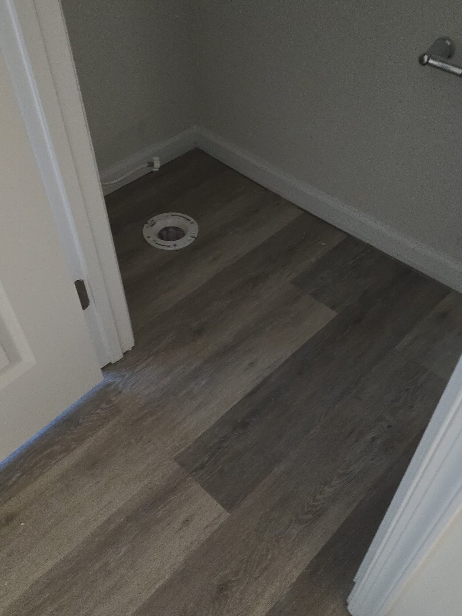 Hardwood flooring after repair